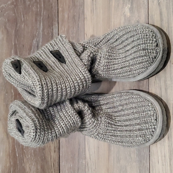 Bearpaw Womens Knit Sweater Tall shoes boots sz 7 - Picture 3 of 13